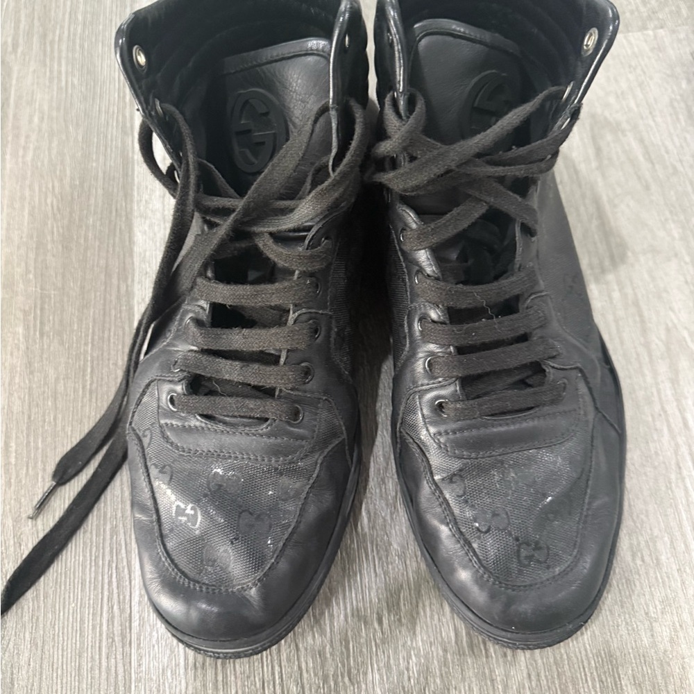 Gucci Black High-Top Sneakers